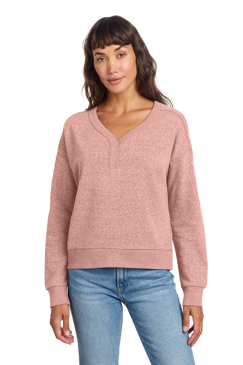 District® Women’s Perfect Tri® Fleece V-Neck Sweatshirt