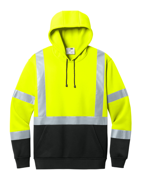 CornerStone® ANSI 107 Class 3 Heavy-Duty Fleece Pullover Hoodie (Back Print)