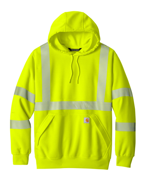 Carhartt® ANSI 107 Class 3 Hooded Sweatshirt (Back Print)