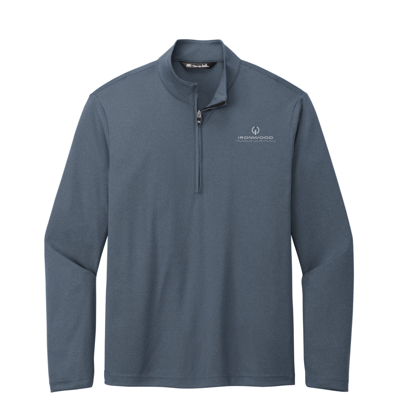 TravisMathew Coto Performance 1/4-Zip — Vintage Indigo/ Black