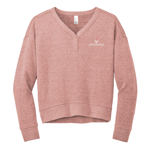 District® Women’s Perfect Tri® Fleece V-Neck Sweatshirt